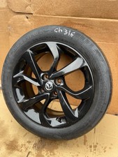 Vauxhall Corsa E 2015-19 16” black Alloy Wheel + Tyre 195/55/16 13378590 CH316