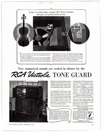 Rca victrola 1940 magazine - rca, ad