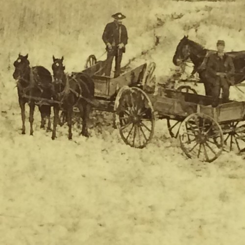 Antique c1900 ice harvesting - ice,