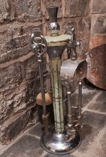 VINTAGE CHROME FIRE COMPANION