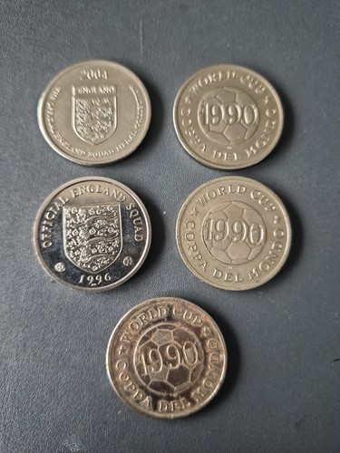 Assorted football coins - football,