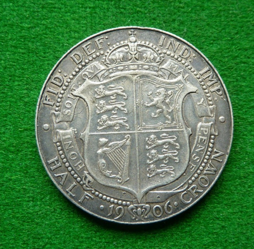 1906 edward vii halfcrown - edward,