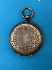 Antique Fine Silver Pocket Watch Case LR & Co Birmingham 1867 38mm Diameter