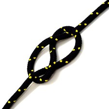 6mm x 20 metres / 65.6 ft of Black & Yellow Polypropylene Rope Poly Cord Twine