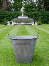 Large Vintage Style Galvanised