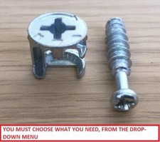 Cam Pin Lock Ikea Style Flat Pack Furniture Fixings Nut And Bolt Many Pack Sizes