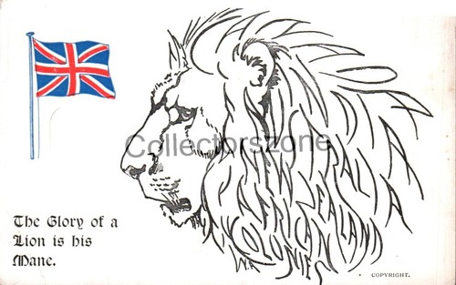 Ww1 patriotic propaganda lion - ww1,