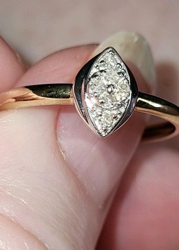 Ladies 9ct gold - ladies, gem