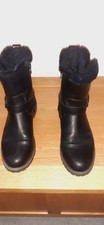 Black Walking Boots Made By HEAD OVER HEELS. Size 39