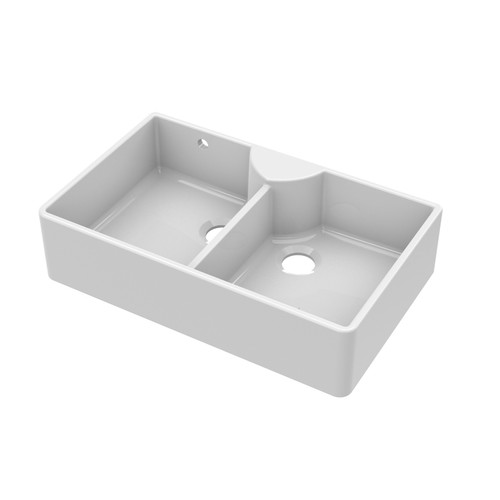 895mm fireclay double bowl - 895mm,