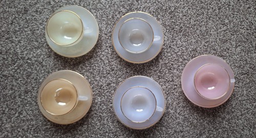 Pastel tea set - , french