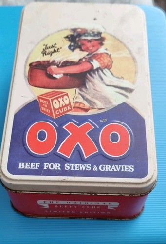 Oxo vintage beef cube tin - oxo,