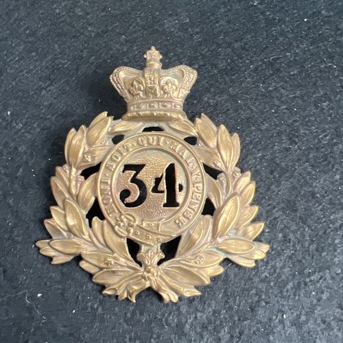 34th shako plate - a,