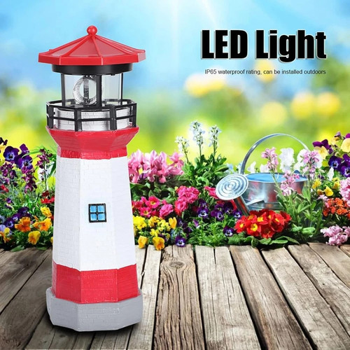 Rotating led solar - rotating, lighthouse