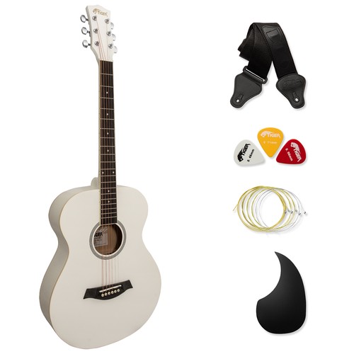 Tiger white acoustic - tiger, guitar