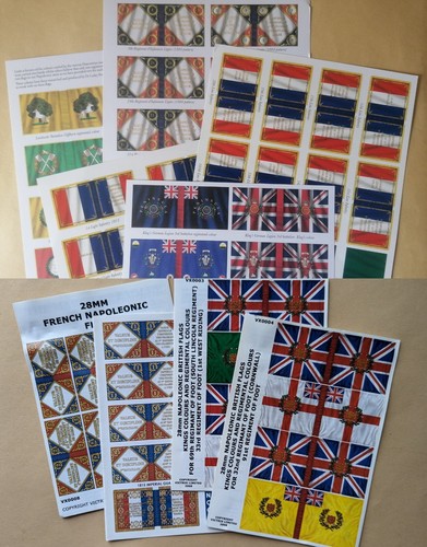 28mm napoleonic flag sheets - sheets,