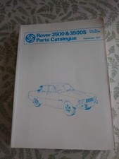 ROVER 3500 3500S Sep 1977 Car Parts List #RTC9022B