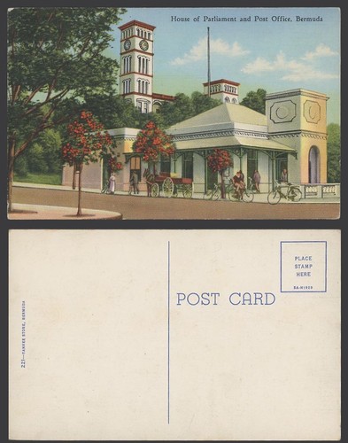 Bermuda old colour postcard - bermuda,