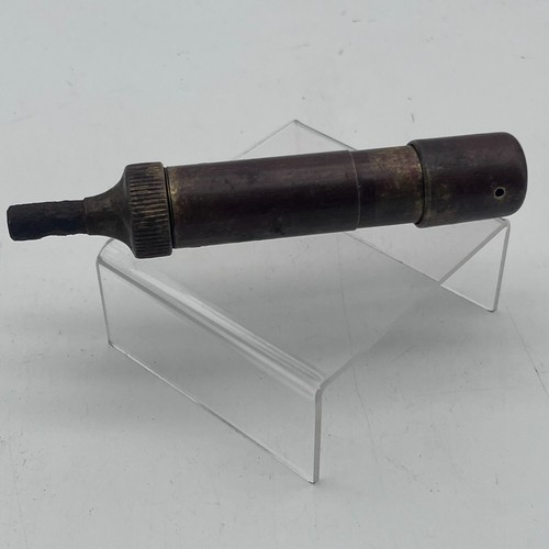 Small vintage brass grease gun - brass,