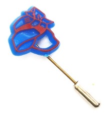 B532) Salvation Army blue Bonnet hat vintage advertising tie lapel pin badge