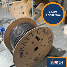 3 Core Armoured Cable SWA (6943) 2.5mm | 1m - 100m CUT TO LENGTH