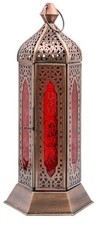 Moroccan Lamp Large Red NEW