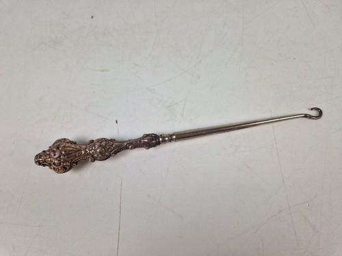 Vintage steel button hook - vintage,