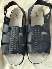 HOTTER Comfort Concept Navy Candice Sandals Size 5.5