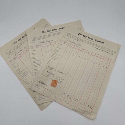 1928 1929 billheads - 3x, billheads/recipts