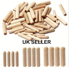 Wooden Dowels Chamfered Fluted