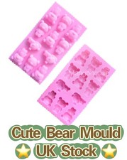 Cute Bear Silicone Chocolate Mould | Bear Jelly Mould | Ice Cube Animal Mould