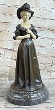 Art Deco Victorian Lady Bronze
