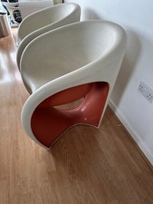 Driade MT1 Chairs White Orange