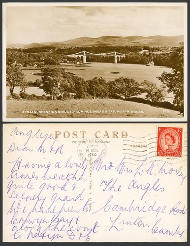 Menai suspension bridge from - menai,