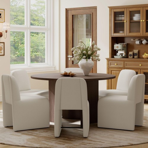 Set upholstered dining - 6,
