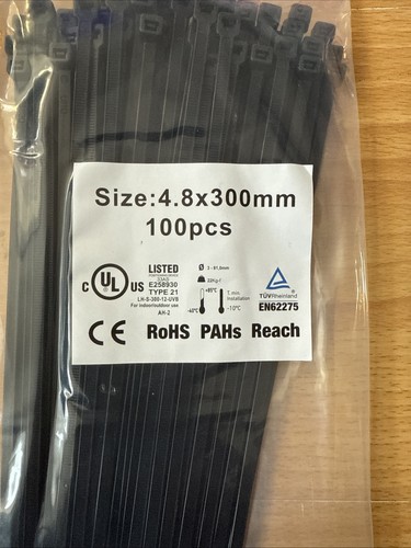 Black cable ties zip - cable,
