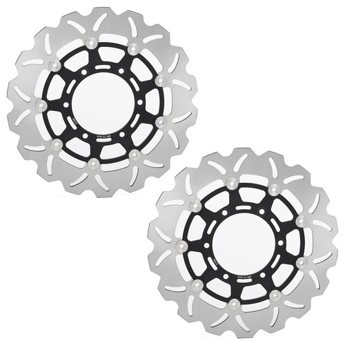 Pair front brake discs rotors - pair,