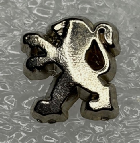 Peugeot lion silver tone - silver, tie