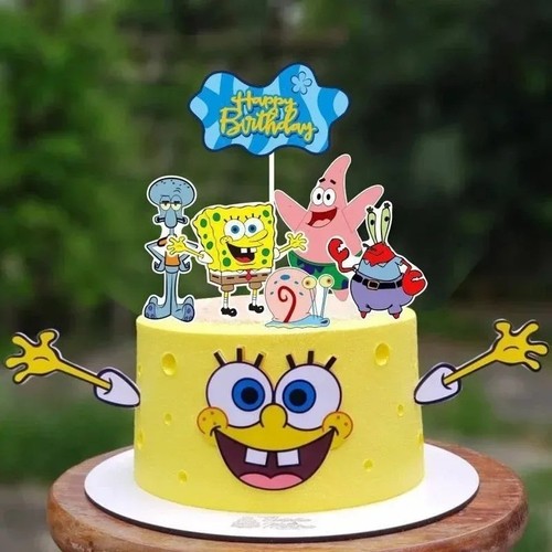 Spongebob and friends - and, cake