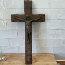 Antique Crucifix Wooden Stand