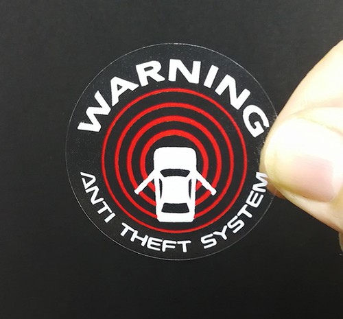Car alarm decals - 4,