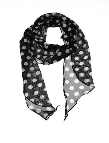 Ladies polka dot sash scarves - dot,