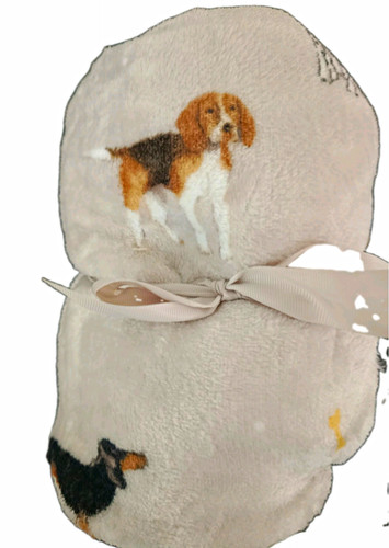 Beige super soft throw - beige,