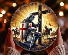 KNIGHTS TEMPLAR - Round Metal