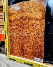 Thuya Guitar Top Bookmatched set Luthier Supplies Guitar & Bass Making Wood