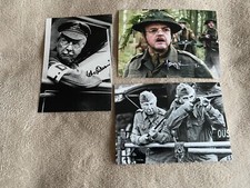 DADS ARMY- PRESIGNED & UNSIGNED PHOTOS X 3 - 7x5”