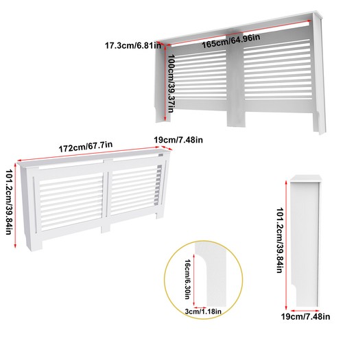Extra tall 100cm radiator - extra,