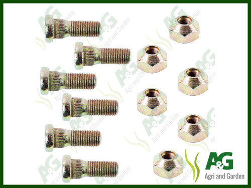 Front wheel stud and nut - nut, x