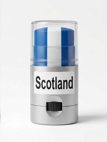 Scotland face paint - face,