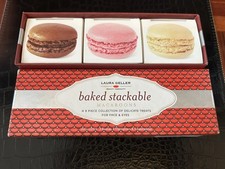 LAURA GELLER BAKED STACKABLE MACAROONS SET BLUSHER, HIGHLIGHTER, EYESHADOW